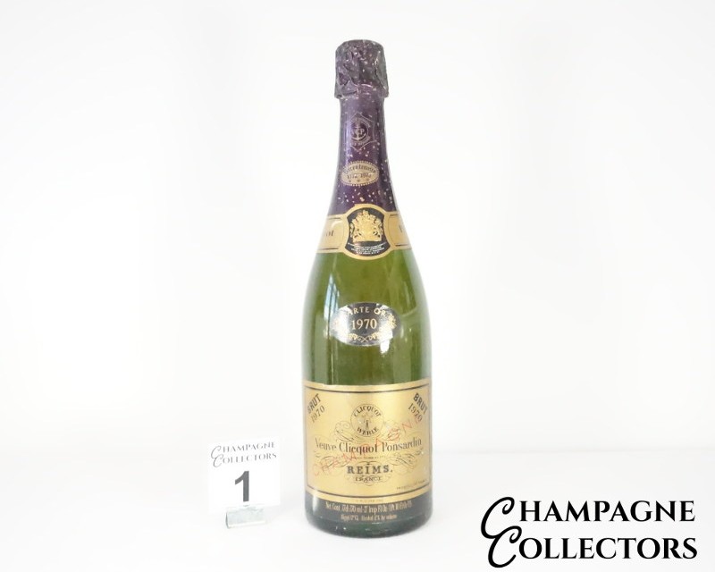 1970 Vintage Champagne Veuve Clicquot Carte Or Brut - Auction