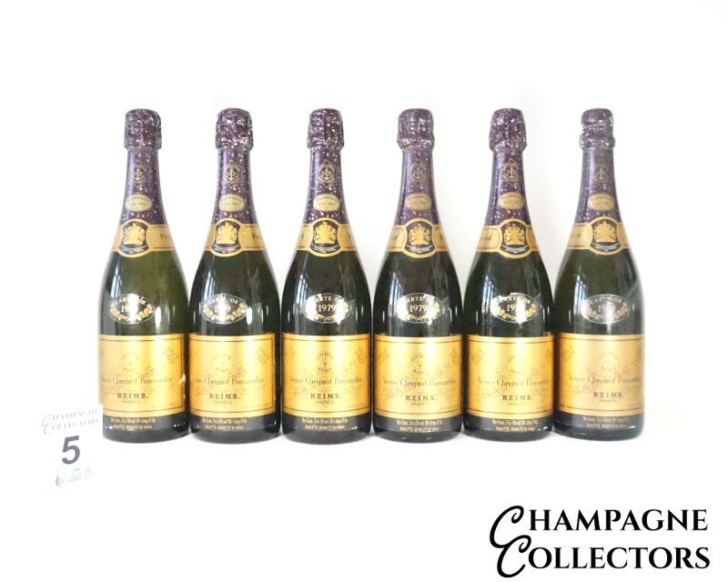 A case of 6 Veuve Clicquot 1979 Carte Or - Auction