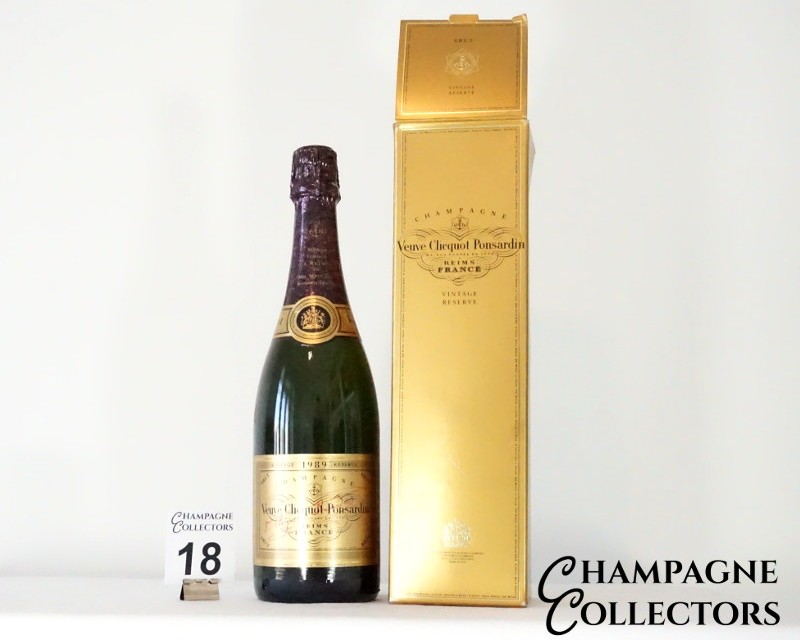 1989 Champagne Veuve Clicquot Brut Millesime Boxed - Auction