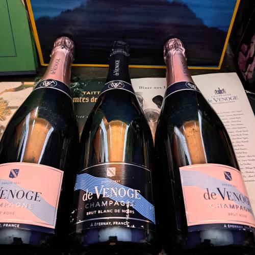 1 X DE VENOGE BLANC DE NOIRS &amp; 2 X DE VENOGE ROSE WITH BOTTLE AGE - Auction