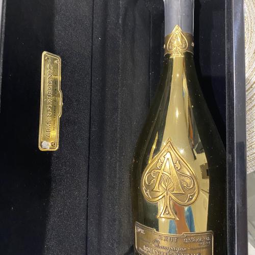 Ace of spades gold with box - Auction