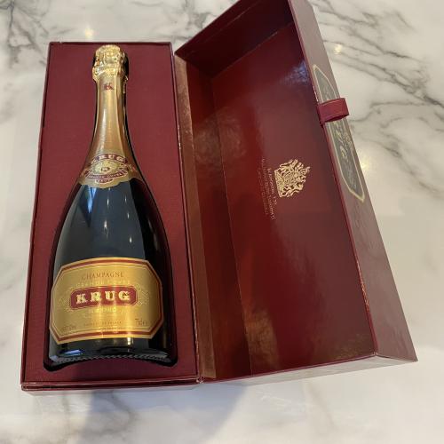 Krug Grande Curvee Unknown Vintage. Box and bottle mint. - Auction