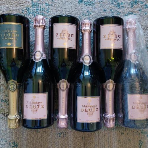 Champagne Deutz Rosé x 5 and Brut Classique x1 - Auction