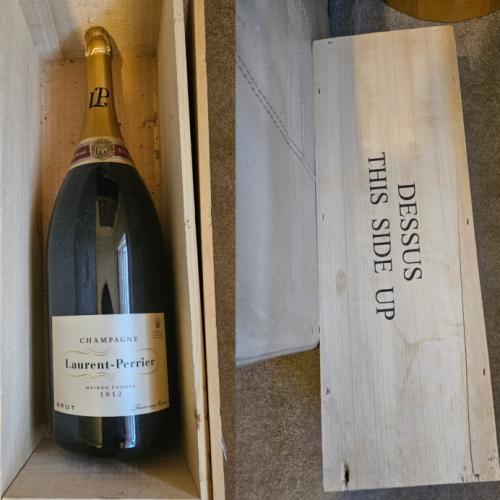 Champagne Laurent Perrier Methuselah 6L in Wooden Box - Auction