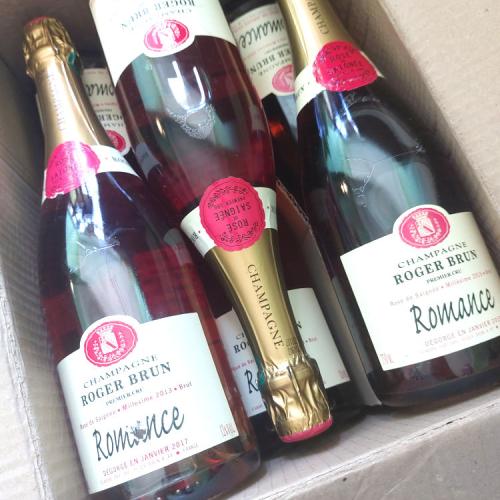 A Case of 6 x Roger Brun Romance rosé de saignée vintages - Auction