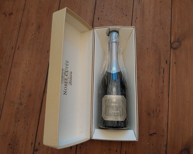 Boxed Champagne Lanson Noble Cuvee 1995 - Auction